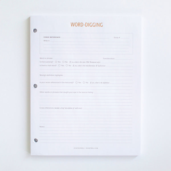 Word-Digging Notepad